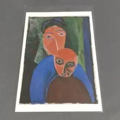 パブロ・ピカソ、海辺の母子像、希少な画集より、新品高級額装付