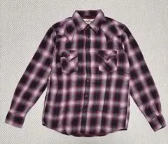 【新品】Silver Moon 長袖シャツ パープル系チェック