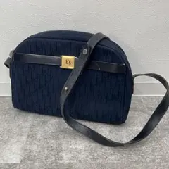 レア品 ChristianDior トロッター ショルダーバッグ ネイビーのサムネイル