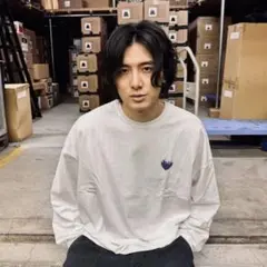 藤井風 燃えよロンT 【sky】 XLサイズ - メルカリ