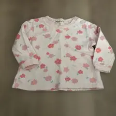 HOT BISCUITS 花柄 長袖カットソー ピンク80センチ