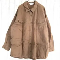 チャオパニックティピー リネン コットン BIGサファリシャツ 【F】 トップス