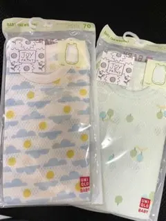 UNIQLO 肌着 ボディスーツ 2枚セット ベビー