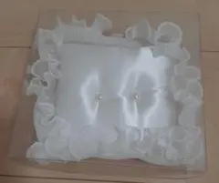 リングピロー ホワイト サテン レース