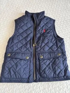 ラルフローレン　ダウンベスト　ネイビー100