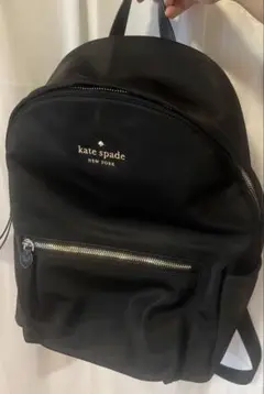 【♠️kate spade】美品　ケイトスペード　バックパック　本革　ブラック kate spade NEW YORK ケイトスペード バッグ レザーリュック