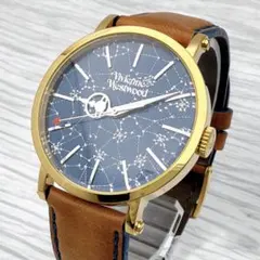 ヴィヴィアンウェストウッド オーブ・ハート針 星座文字盤 ゴールド