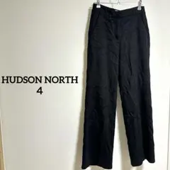 HUDSON NORTH （４）ブラック カジュアルパンツ