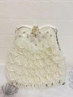 アンティーク　ビーズバッグ