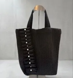 美品 アニエスベーボヤージュ トートバッグ メッシュ 編み込み 