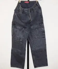 【32】Supreme Double Knee Denim Utility 黒のサムネイル