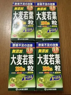 山本漢方製薬 青汁 大麦若葉粒 100％280粒 4個セットのサムネイル