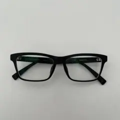 【美品】JINS マット 眼鏡　スクエア型　MRF-15A-508a ブラック