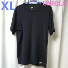 UNIQLO　ユニクロ　メンズ　ドライEX　クルーネックTシャツ　ブラック　XL