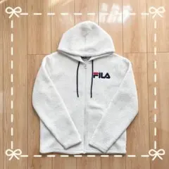 【FILA 】フィラ　レディース　フリースジャケット アウター　ホワイト　　Ｌ