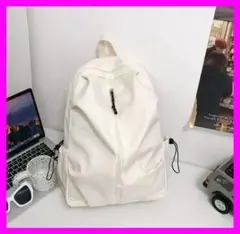 新品未使用★リュック 大容量 A4 PC対応 バックパック 通学 通勤 旅行 白