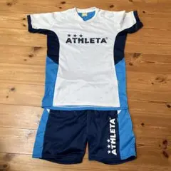 ATHLETA サッカーウェア サイズ160 ホワイト/ネイビー