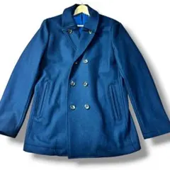 THE SHOP TK MIXPICE 美品 Pコート メルトン ネイビー L
