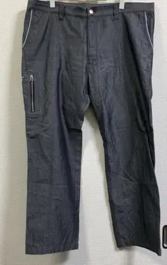 ダークグレー サイドポケット付きパンツ