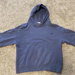 Champion フード付きパーカー ブルーグレー145センチ