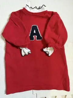 90　レイヤード風アルファベットロゴワンピース