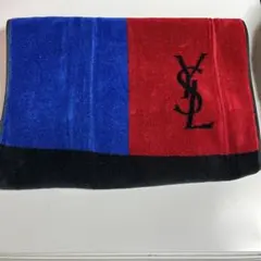 YSL ストライプタオル 赤青
