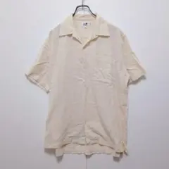 23区HOMME オープンカラーシャツ 半袖 綿100% ベージュ 46のサムネイル