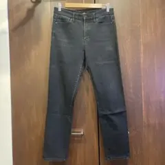 ユニクロ ストレッチジーンズ 黒 デニム サイズ27(68.5cm)
