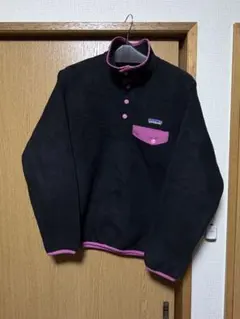 激レア‼️ パタゴニア　スナップt シンチラ　フリース　ピンクブラック