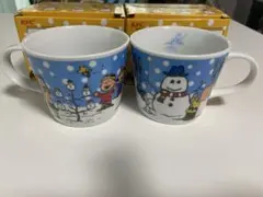 KFC スヌーピー ピーナッツ ペアスープマグカップ水色2個セット ケンタッキー