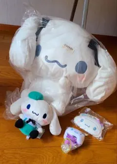 【美品】サンリオ　シナモロール　ぬいぐるみ　エコバッグ　セット　プライズ