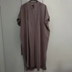 ワンピース　M 半袖 シャツワンピース ロング丈