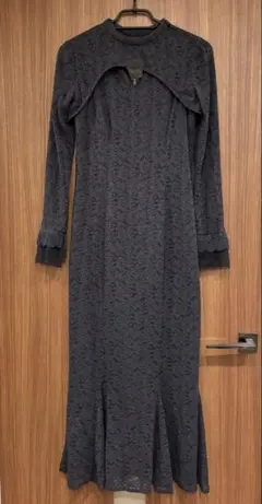 ANDRESD シュリンクプリーツフィットドレス ANDRESD（アンドレスド）の「shrink pleats fit dress