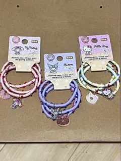 【新品】キッズ ヘアゴム サンリオ 3本組3セット