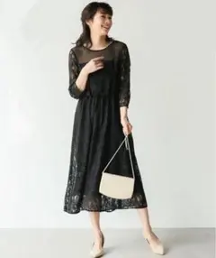 【apart by lowrys】結婚式ワンピース　オケージョンドレス　ブラック