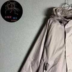 ✮2XL　ナイロンジャケット　カーキ　アウトドア　企業　ワンポイントロゴ　ビッグ