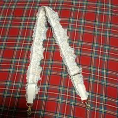 ショルダーストラップ 　レース花柄刺繍　バッグ用