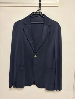 【美品】 ÉDIFICE ネイビー テーラードジャケット　44