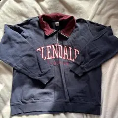 レディース　メンズ　ハーフジップ　スウェット　Lサイズ