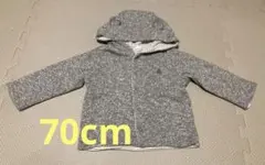 baby gap 耳付きフード付きパーカー　リバーシブル　70cm