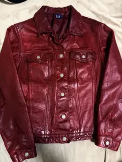GAP USA レザーGジャン 最高本革 限定 レザージャケット vintageのサムネイル