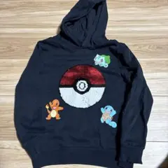 【H&M】ポケモン モンスターボール スパンコール パーカー