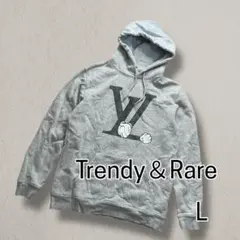 Trendy＆Rare トレンディ＆レア　パーカー　Ｌサイズ　グレー