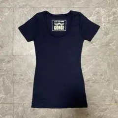 GORGE 半袖 Tシャツ ネイビー Mサイズ タイト くびれ g81のサムネイル