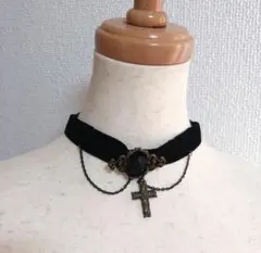 h.NAOTO HN+nois 十字架刺繍ゴスロリチョーカー - メルカリ
