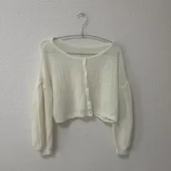 archives メッシュカーディガン ホワイト Mのサムネイル
