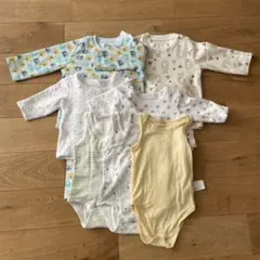 【サイズ90 フリースパジャマ、キルト肌着、メッシュロンパース肌着 7枚セット】