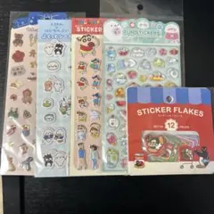 ぷっくりシール フレークシール クレヨンしんちゃん サンリオ あざらし ピングー