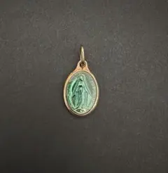 フランス　不思議のメダイ　ペンダントトップ　ゴールド 約2.5cm