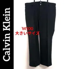 カルバンクライン ✨️ メンズ チノパンツ 黒 W100 ストレッチ